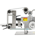 Turn Up The Grind With This Pro Grade Belt Sander And Bench Grinder Featuring A Killer 750 Watt Variable Speed Motor Perfect For Knife Crafting Metal Shaping Comes Ready With Heavy Sanding Belts And All Essential Attachments, showcasing a steel chassis and variable speed setup.