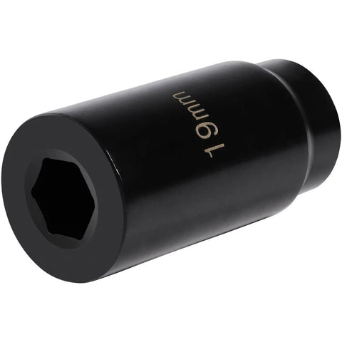 Honda 19mm Harmonic Balancer Socket Tool For Crank Bolt, Deep Counter-Weighted, Heavy Duty 1/2 Inch Drive, 89mm Overall Length