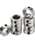 8mm Shaft Lock Collar Set 10 Pack Stainless Steel With Set Screws T8 Lead Screw Lock Ring For 8mm Lead Screws And Rod Shafts