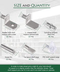 Heavy Duty Nickel Plated Shelf Pegs And Cabinet Support Pins For Quick Home Fixes; size options and quantities of shelf supports.