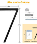 5 Inch Floating Stainless Steel Address Sign With Nail Kit For Outdoors Black Sign For Doors Walls Fences Mailboxes