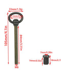 Four Pack M8 x 105mm Antique Brass Swivel Mirror Screws For Cabinets And Furniture, Zinc Alloy, Rust Proof And High Load Bearing, Tough As Nails, Smooth Quiet Operation, Easy Install, Durable Replacement Hardware, M8 105mm screw with dimensions