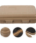 Rugged Wear Resistant Shockproof Tool Case For Outdoor Survival And Gear Storage with waterproof sealed design, brown exterior