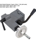 Premium Mini Lathe Tailstock Rear Center Mount Replacement For 0618 CJ18A 7x12 7x14 showing detailed tailstock socket extension with scale.