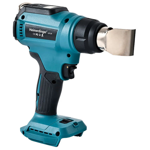 Pro Grade Cordless Heat Gun For 18V Battery Systems With Fast Heating Up To 1202F heavy duty hot air gun shown on white background