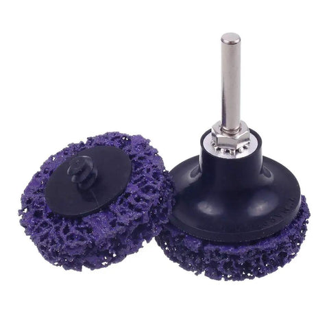 Two Inch Quick Change Strip Discs Set, 21 Pcs Paint Stripping Wheels For Drill Or Die Grinder, Purple Diamond Abrasive.