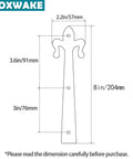 Product dimensions for Rustic Matte Black 8 Inch Decorative Barn Door Bracket I Shape Dummy Gate Hinge For Shutters Farmhouse Style