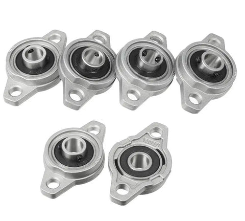 Solid Zinc Alloy Pillow Block Bearings 20mm KFL004 4 Pack Fits Skateboards Inline Skates RC Car Mini Machinery Smooth Silent Rotation
