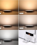 12 Pack 6 Inch LED Recessed Ceiling Lights Dimmable With 5CCT 2700K To 5000K Color Temp Selectable 12W settings visual