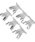 Universal 35mm Din Rail Terminal Marker Carrier Set Of 100 Pieces For Easy Wiring Labels, Tough PA66 Terminal Markers That Bend Without Breaking