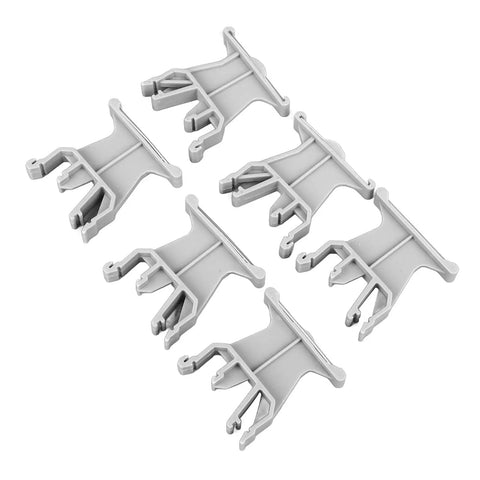 Universal 35mm Din Rail Terminal Marker Carrier Set Of 100 Pieces For Easy Wiring Labels, Tough PA66 Terminal Markers That Bend Without Breaking