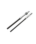 Two blades from Hex Socket Screwdriver Set 11 Piece Inch Sizes With Ballpoint Tip For Tight Spots Hardened Steel Blades For Top Performance