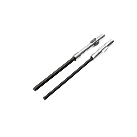 Two blades from Hex Socket Screwdriver Set 11 Piece Inch Sizes With Ballpoint Tip For Tight Spots Hardened Steel Blades For Top Performance