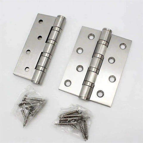 2 Pack Multicolor Stainless Steel Flat Door Hinges For Wood Doors No Brainer Heavy Duty Butt Hinges With Silent Operation