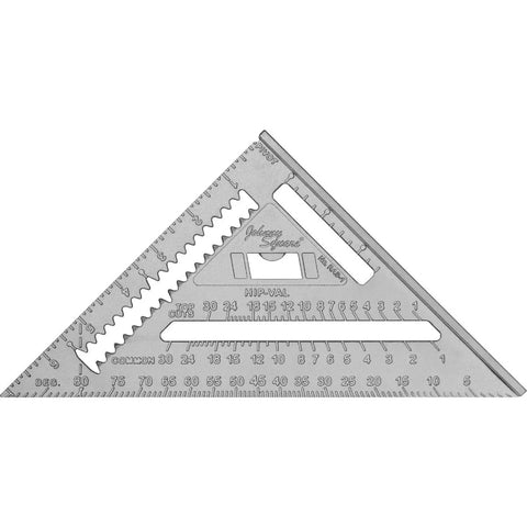 Professional Aluminum Rafter Square 7 Inch With CNC Edges shown on white background