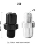 Two Pack Bike Brake Lever Barrel Adjusters With M10 Screws Aluminum Alloy 10mm Barrels Easy Fine Tune For Mountain And Road Bikes