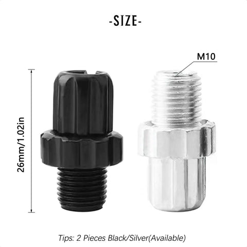Two Pack Bike Brake Lever Barrel Adjusters With M10 Screws Aluminum Alloy 10mm Barrels Easy Fine Tune For Mountain And Road Bikes