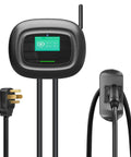 J1772 Compatible Level 2 EV Wall Charger For 240V 40A With 25Ft Cable And NEMA 14 50 Plug Built For Home Garage Use