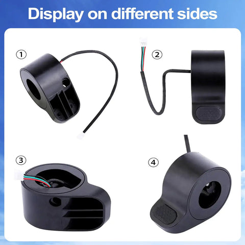Thumb Throttle Replacement For Xiaomi M365 Pro 1S Electric Scooter One To One Fit Plug And Play Easy Install Snappy Acceleration And Smooth Ride Replacing Slow Or Unresponsive Throttle various angles