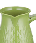Close-up of Electric Turkish Coffee Pot 500ml Water Kettle With Handle Fast Heating 600W Coffee Maker in green with easy pour spout