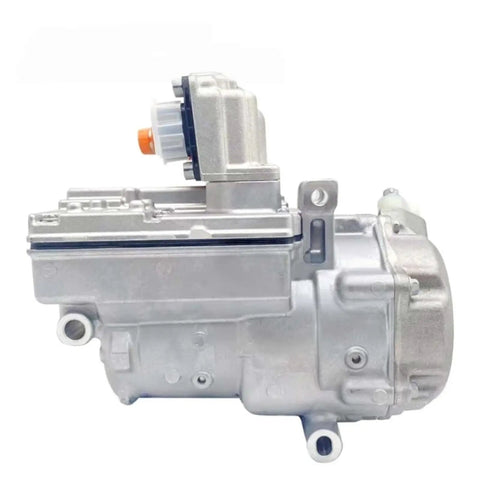 Premium Electric Ac Compressor Engineered For Renault Zoe Ev Climate Control High Output Cooling System side view with electrical connector.