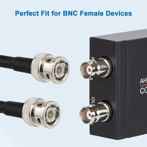 50 Ohm RG58 BNC Cable 30 Ft BNC Male To BNC Male Coax For Antenna Analyzer, CB Radio, Security CCTV, Ham Radio, And RF Applications