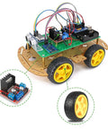 Dual H-Bridge L298N Motor Drive Controller Board for Arduino DIY RC Car and Robotics Dope Kit with wheels and module