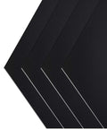 Four black anodized aluminum sheets, 6 x 12 in, 0.04 in thick, engraving blanks for laser crafting
