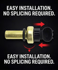 Premium Engine Coolant Temperature Sensor Straight Swap Fix For Chevy Cruze Sonic Trax Volt Encore Elr shows direct connector for easy installation.
