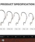 Weighted Swimbait Hooks With Molded Bait Keeper Weedless EWG Worm Hooks Sizes 1/16 Oz 1/8 Oz 3/16 Oz 1/4 Oz 2/0 3/0 4/0 5/0 Assorted