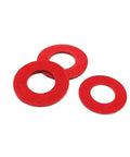 Insulated Red Steel Paper Gasket Spacer Set Kit With 415 And 1105 Pieces M2 M2.5 M3 M4 M5 M6 M8 M10 M12 Washers And Ring Pads For DIY Home Repairs And Everyday Projects, red washers