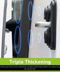 Heavy Duty Silicone Car Door Strike Protectors 4 Pack Self Stick Latch Covers close-up view showing the shock-absorbing design.