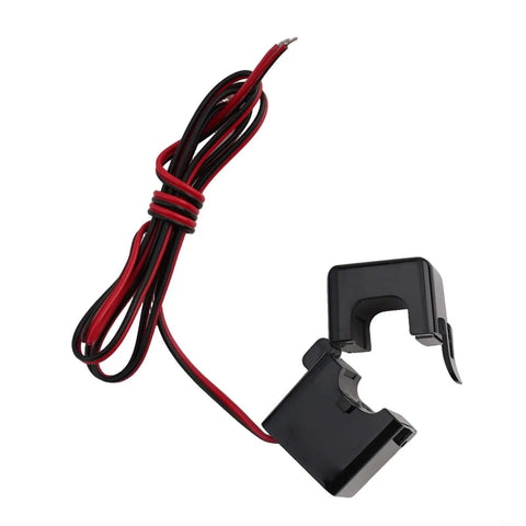 Top Notch Split Core Current Transformer Clamp Sensor Delivering Reliable 5A Output For EV Charging And Grid Monitoring Projects With Heavy Duty Build And No Sweat Setup Design with red and black wires
