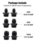 Inline Fuel Filter 100 Micron With 6AN 8AN And 10AN Adapters Universal 50mm Size Aluminum Alloy Can Stainless Steel Element adapters