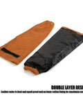 Leather Welding Sleeve For Men And Women, Heat And Flame Resistant Arm Protection With Kevlar Stitching And Cotton Lining, Extra Thick Split Cowhide, One Size Fits Most, Brown, double layer design