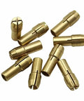 Top Notch Drill Chuck Collets 100 Piece Set Fits 0.5 To 3.2Mm Drive Bits brass collets assortment for rotary tools