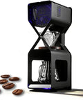 Smart Electric Ice Drip Coffee Maker With LED Touchscreen And Precision Cold Brew Controller showcasing black design with glass components.