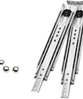 Top Shelf 76Mm Drawer Slides One Pair Full Extension Guide Rails, cold rolled steel, perfect for heavy duty cabinetry.
