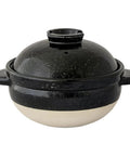 Hase En Kamado San Earthenware Rice Pot For Gas Stoves With Double Lid To Prevent Spills 8.5 Inch Diameter And 6.3 Inch High Made In Japan