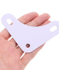 8 Pack White Steel Flat Corner Brackets For Shelving Units Triangular Design For Beefed Up Stability And Quick Easy Install Heavy Duty