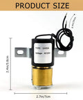 Front view of Humidifier Solenoid Valve Replacement Kit UHS24 24V with dimensions, compatible with Honeywell HE25 HE2526 humidifiers.
