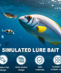 Robotic Fishing Lure With Realistic 3D Swimming Action For Freshwater And Saltwater underwater with fish interaction