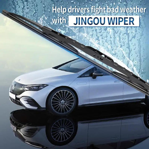 Pair Of 18 Plus 18 Inch Windshield Wiper Blades For Ford Ranger And Chevy Hhr All Season Rubber Wipers with Jingou Wiper on car.