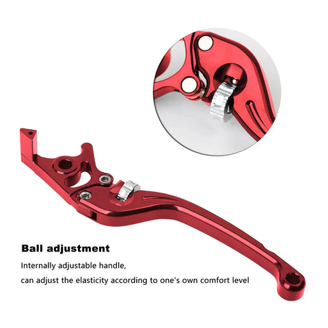 Adjustable CNC Aluminum Brake Lever For Motorcycles Scooters And Electric Bikes Twenty Two Millimeter Clamp Seven Eighths Inch
