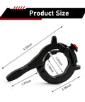 Motorcycle Cruise Control Assist With Quick Release Button Anti Slip Throttle Lock For Hassle Free Long Haul Rides And Zero Wrist Fatigue Universal Handlebar Setup For All Street Bikes Black size dimensions 4.53x2.36x1.77 inches