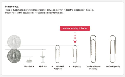 Comparison of paper clip sizes with Durable Anti Rust Silver Paper Clips For Office School And Home Use One Point Three Inch Medium Clips 600 Count In Six Boxes Ready For Any Desk Setup Go To Everyday Multipurpose Fasteners For Documents Envelopes Photos And More
