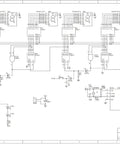 Schematic diagram for 6 Digit DIY Digital Clock Kit For Soldering Practice, DC 4.5V to 5.5V Circuit Board, No Microcontroller.