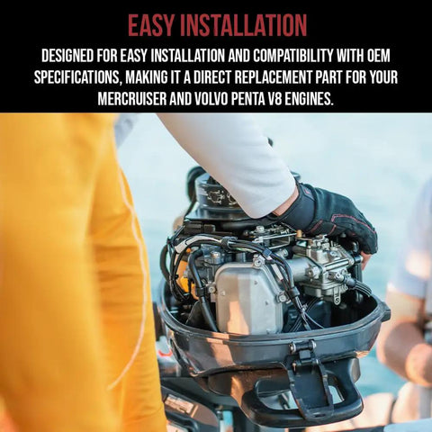 Installation of Distributor Cap and Rotor Kit For Mercruiser and Volvo Penta V8 Engines 5.0 5.7 6.2, replacing 8M0061335
