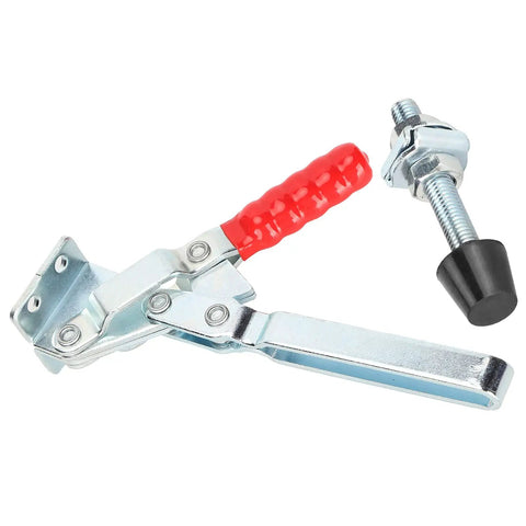 Toggle Clamp Arrow Storage Case Fixture Clip for woodworking and welding, iron plastic clamping tool, 14.5x15 cm