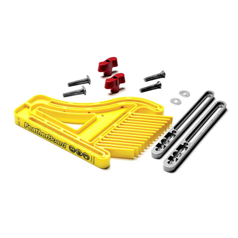 Featherboard For Router Tables Table Saws And Fences Medium Delivers Consistent Tension And Maximum Holding Power components include yellow body, bolts